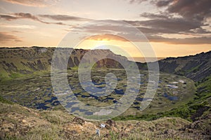 Rano Kau volcano, Easter island