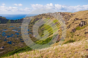 Rano Kau volcano, Easter island (Chile)