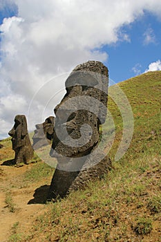 Rano raraku, Easter Island photo