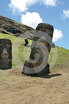 Rano raraku, Easter Island photo