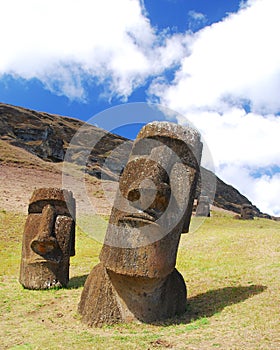 Rano Raraku moai photo