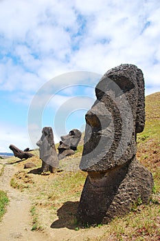 Rano Raraku quarry on Easter Island