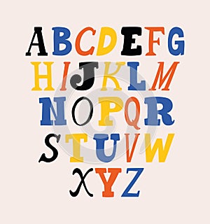 ransom note alphabet card