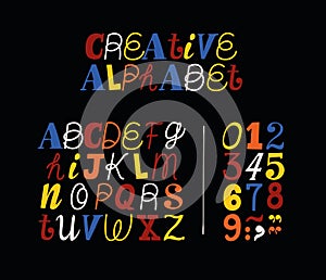 ransom note alphabet illustration