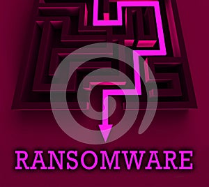 Ransom Ware Extortion Security Risk 3d Rendering