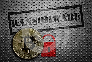 Ransomware bitcoin concept photo