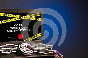 Ransomware blocks access to computer data