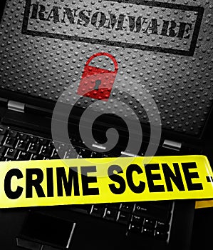 Ransomware crimescene tape