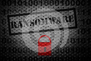 Ransomware hacker concept