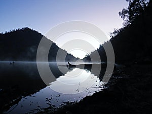 Ranukumbolo lake in early morning views before the sunshine