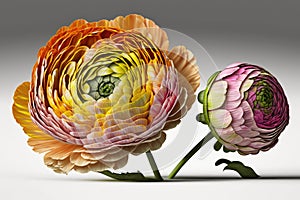 Ranunculus -These colorful and ruffled flowers