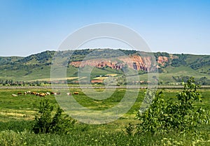 Rapa Rosie, badland natural reservation in Transylvania, Romania