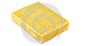 Rapadura, typical sweet from Brazil, on an isolated white background