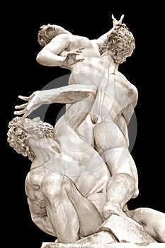 The of the Sabine Women by Giambologna (Loggia in Piazza della Signoria, Florence, Italy) photo