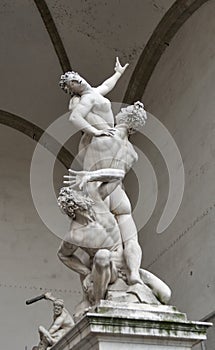 of the Sabines sculpture by Giambologna in Florence