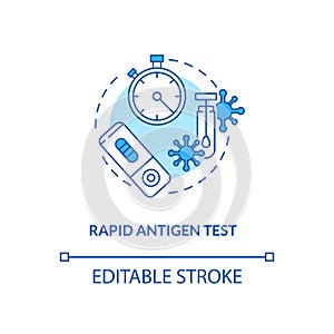 Rapid antigen test concept icon