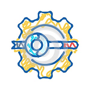 rapid application development software icon doodle illustration