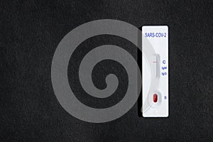 Rapid Covid-19 test. Coronavirus pandemic