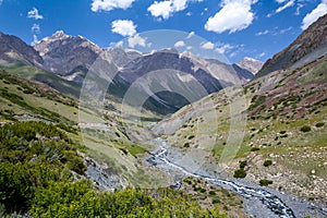 Rapid Djuku river in Kyrgyzstan