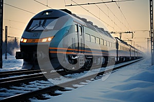 A rapid and efficient mode of rail transport the express train photo