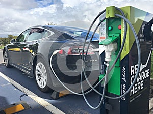 Rapid electric vehicle charging station in Auckland New Zealand
