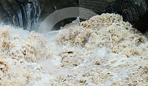 Rapid flow of water