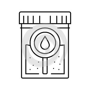 rapid heartbeat palpitations disease symptom line icon vector illustration