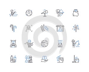 Rapid motion line icons collection. Velocity, Acceleration, Momentum, Swiftness, Quickness, Speed, Rush vector and photo