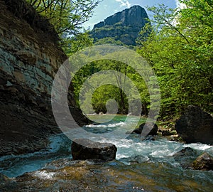 Rapid mountain river