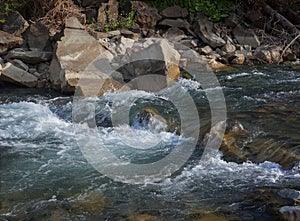 Rapid mountain river