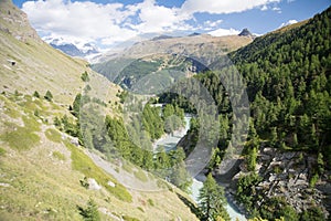 Veloce un fiume svizzero la Valle 