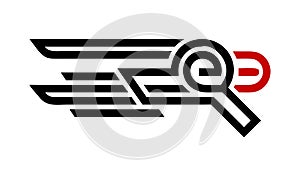 Rapid Search Icon: Accelerated Discovery, vector design Generative AI