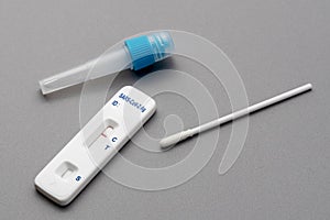 Rapid Self Test For COVID-19 SARS-CoV With Negative Coronavirus Test Result