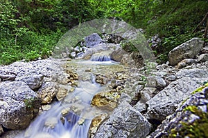 A rapid in a WWF oasi in long exposure