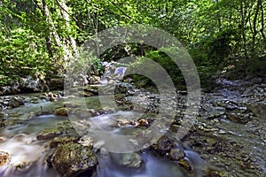 A rapid in a WWF oasi in long exposure