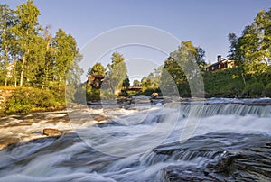 Rapids in the Ljusnan river