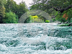 Rapids of the Manso River in the forest
