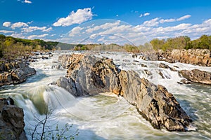 Rapids in the Potomac River at Great Falls Park, Virginia.