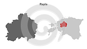 Rapla outline map