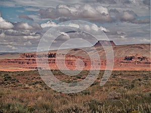 Raplee Anticline and Desert Plains near Mexican Hat photo
