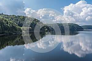 The Rappbode Dam lake in Harz, Germany