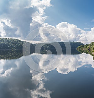 The Rappbode Dam lake in Harz, Germany