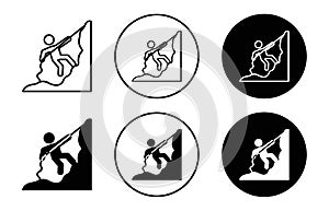 Rappelling Icon