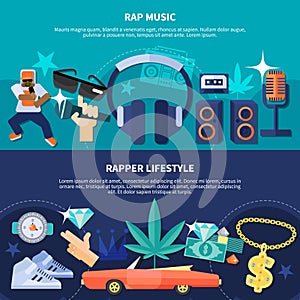 Rapper Lifestyle Horizontal Banners