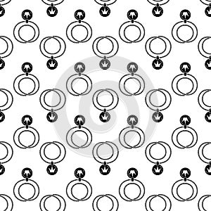 Rapper necklace pattern seamless vector