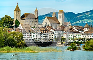 Rapperswil Castle at Lake Zurich in Swizterland