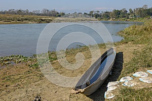 Rapti river of Chitwan national park in Nepal