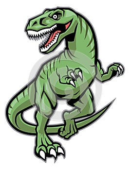 Raptor dinosaur mascot