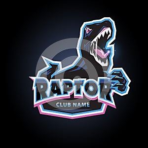 Raptor emblem logo design