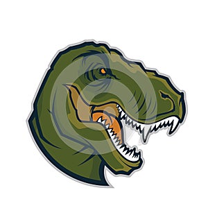 Raptor head mascot